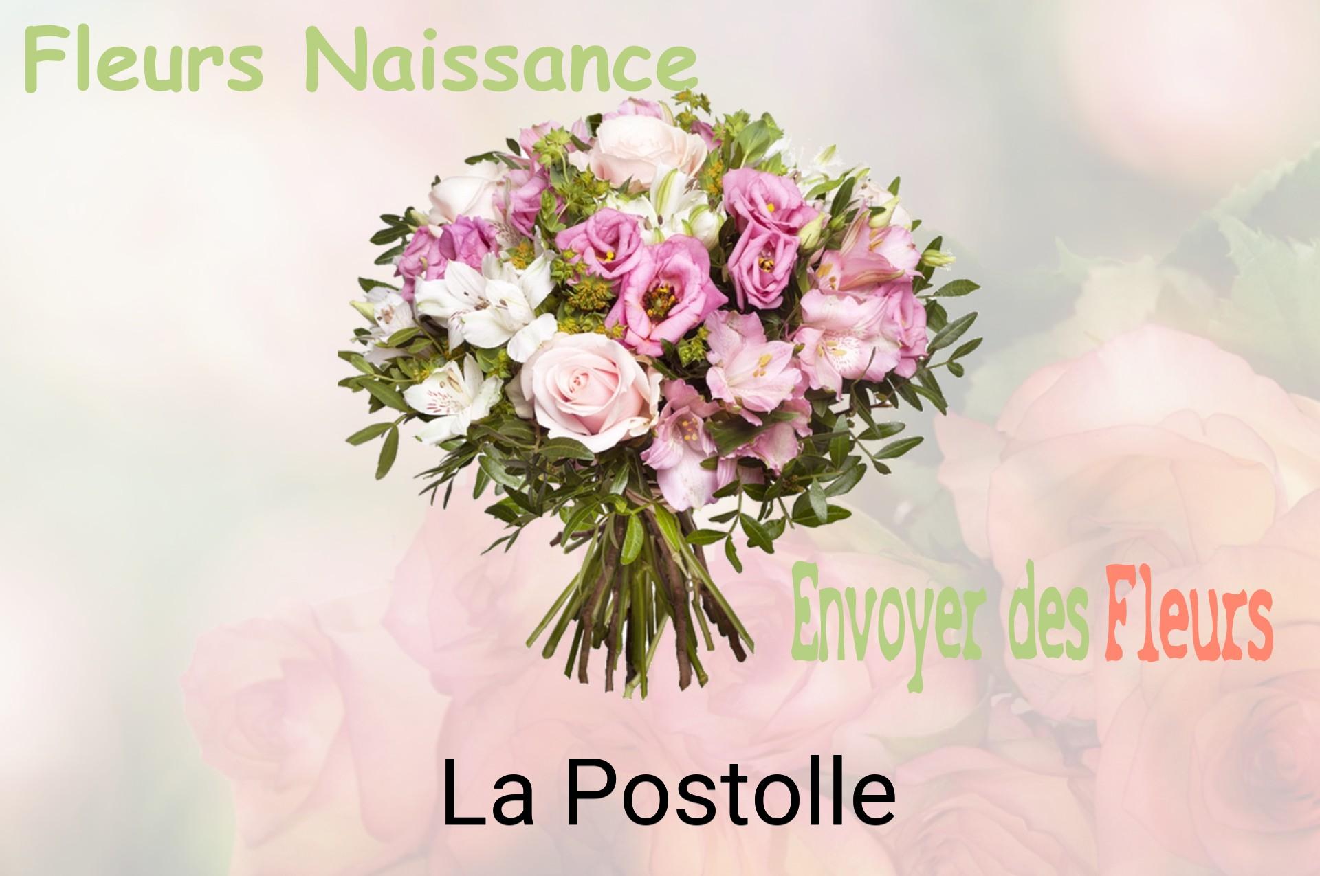 Bouquet de fleurs de naissance livré à La Postolle
